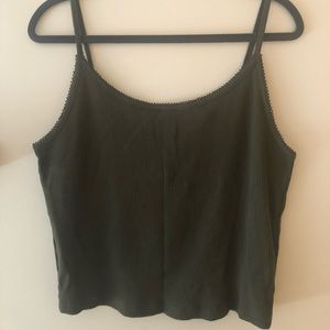Hunter Green Crop Top
